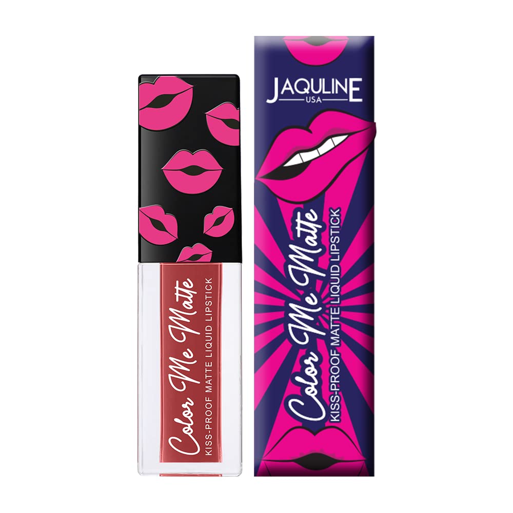 Jaquline USA Color Me Matte Long Lasting liquid Lipstick enriched with vitamin E & tea tree oil (Espresso Brown-4.5 ml)