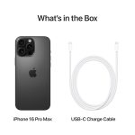 iPhone 16 Pro Max 1 TB: 5G Mobile Phone with Camera Control, 4K 120 fps Dolby Vision and a Huge Leap in Battery Life. Works with AirPods; Black Titanium - Image 6