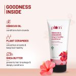 Plum Hibiscus & Ceramides Conditioner | Nourishing Formula with Shea Butter | Smoothens & Strengthens Hair | Prevents Split Ends | 100% Vegan & Cruelty-Free | 175g - Image 4