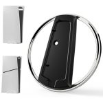 Juseisin for PS5 Vertical Stand Slim for Playstation 5 Consoles CFI-1000 Models, PS5 CFI-2000 Models Base with Screw, Anti-Rollover and Anti-Slip
