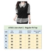 LITZO Top for Women Regular Fit Latest Stylish Office Wear Western Top (L-23-24) - Image 4