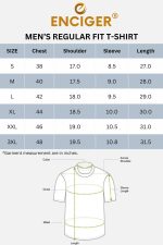 ENCIGER® Men's Regular Fit Plain T-Shirt | Soft Cotton Crew Neck Casual T-Shirt for Men | Half Sleeve Solid Tee - Image 4