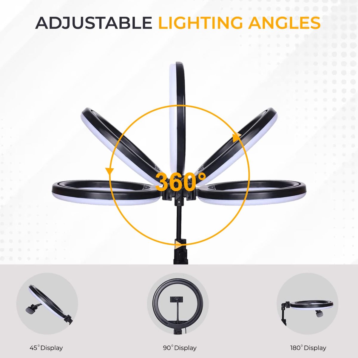 Tygot Professional (12 Inch) Led Ring Light with 7 Feet Tripod Stand for Mobile Phones & Camera, 3 Temperature Mode Dimmable Lighting, Photo-Shoot, Video Shoot, Makeup & More - Image 3