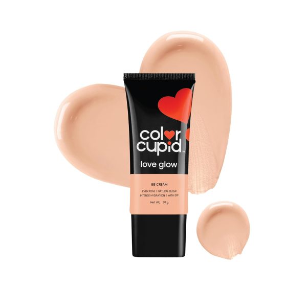 Color Cupid Hydrating Everyday Glow BB Cream with SPF | Lightweight, Easy to Blend | For Indian Skin tones | Infused with Hyaluronic Acid & Ceramide | Love Glow | Cream | 30 g