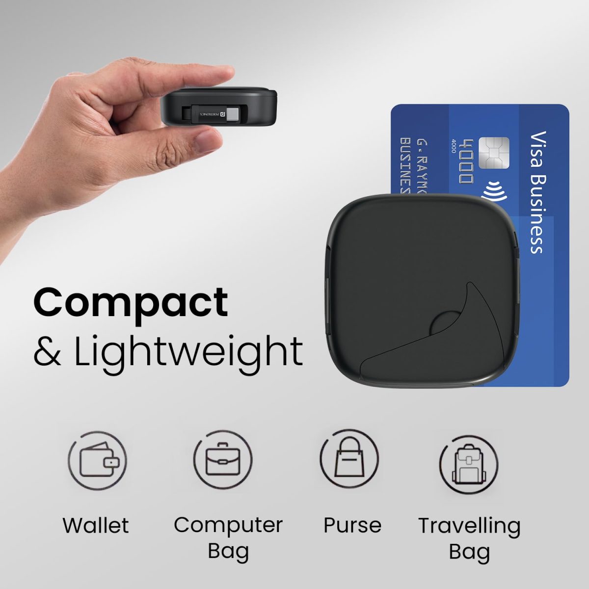 Portronics Snapcase 2 60W Multifunctional Fast Charging Data Cable Kit With Retractable Cable, Conversion Set USB A & Type C to Male Micro/Lightning,Sim Storage,Sim Eject Pin - Image 5
