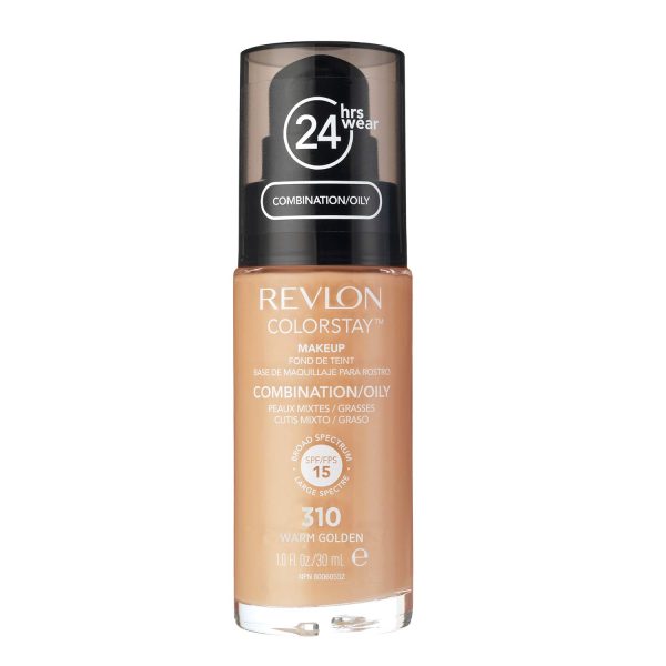REVLON Matte Colorstay Combination/Oily Skin, Spf 15 Liquid Full Coverage Foundation For All Skin Type - Warm Golden, 30Ml