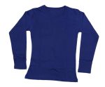 IndiWeaves Girls Cotton Full Sleeves Solid T-Shirts (10200-3935-iw_Multicolor_13-14 Years) Pack of 2 - Image 3