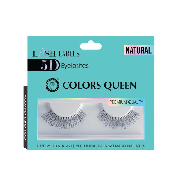 Colors Queen Lash Labels 5D Eyelashes for Women (Natural)