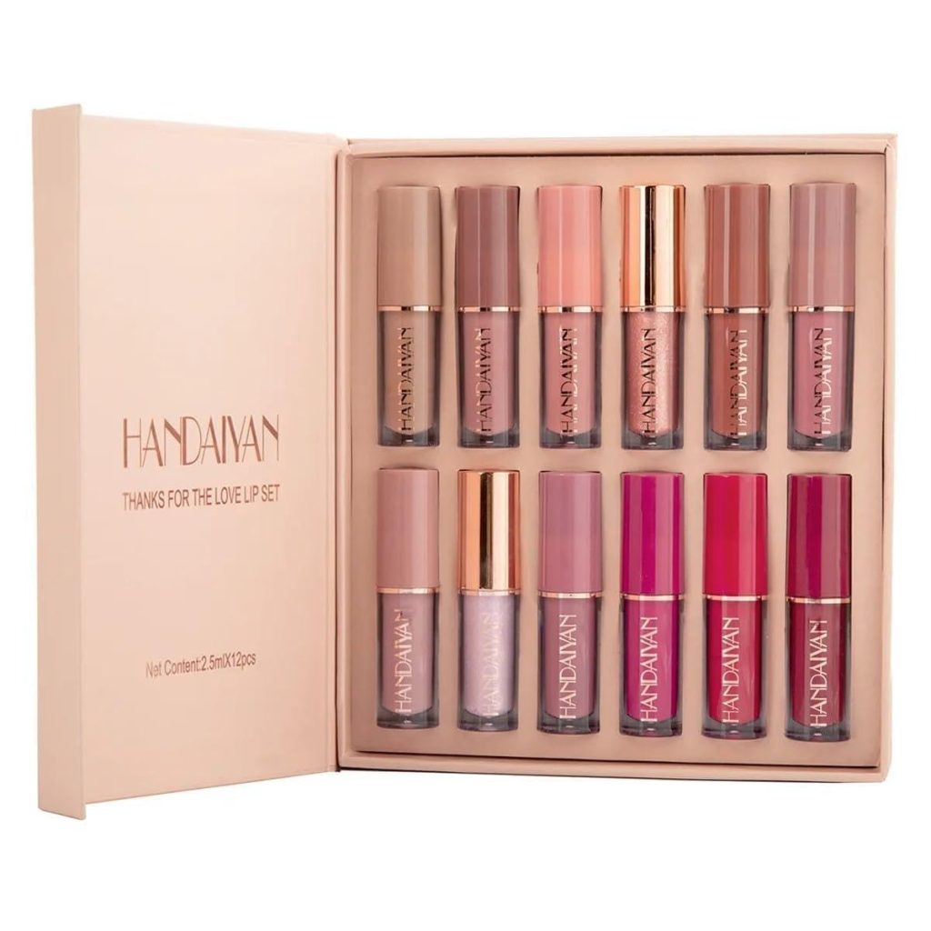 SWIZHUDA MADE FOR YOU Lipstick Set of 12 Matte Velvet Mini Liquid Lipstick Set for Women - Long Lasting, Waterproof Lip Gloss Combo