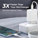 Kratos 25W Charger Adapter Compatible with Samsung Galaxy S/A/M/F/Z Series/S23/S22/S21/21 fe/S20/M14 5G/M34/M54/M53 5g/M33/M13/A34/A54 5G,F15/A15/A14/F14, for Samsung Charger Fast Charging,White - Image 10