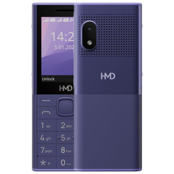 HMD 150 Music | Built-in Powerful Loud Speaker & Dedicated Music Buttons | Music Player and Wireless FM Radio | 2500 mAh Battery & Type C Fast Charger | Built-in UPI App with Scan & Pay | Purple
