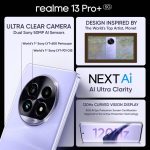 realme 13 Pro+ 5G (12GB, 256GB, Monet Purple, New) - Image 6