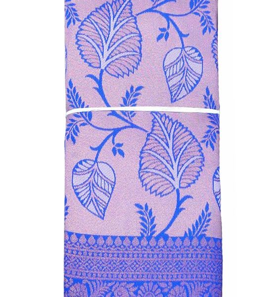SREE KUMARAN Women's Kanchipuram Kubera Silk Pure Pattu Sarees With Blouse (VSK138-2)