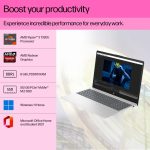 HP Laptop 15 - AMD Ryzen™ 3 7320U, 15.6inch(39.6 cm) FHD, IPS, Micro-Edge, Anti-Glare, 8GB RAM, 512GB SSD, AMD Radeon Graphics (Win 11 Home,Dual Speakers, MSO,Natural Silver),15-fc0027AU - Image 3
