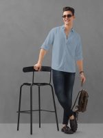 BULLMER Trendy Regular Fit Solid Full Sleeve Causal Shirt for Men. - Image 2