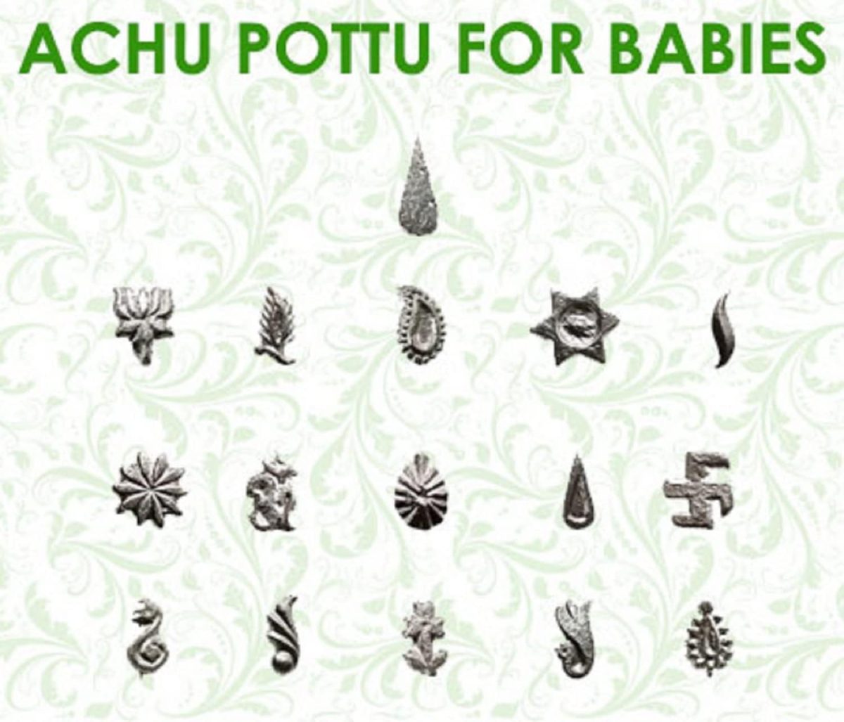 Pmw - Pottu Achu, bindi moulding punch free kajal for Baby Makeup mfn Baby Bindi Mould - Baby Seratta - Pottu Atchu 16 Variants - Image 2
