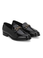 STANPHORD Mens Ascent Formal Shoes |Patent Faux Leather Office Wear Slip-on Shoes | Shinny & Glossy | Buckle Design | Comfortable |Perfect for Formal Wear, Business Casual, and Parties
