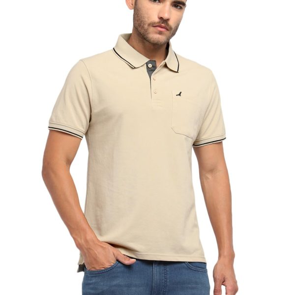 AMERICAN CREW Polo Collar T-Shirt for Men with Pocket