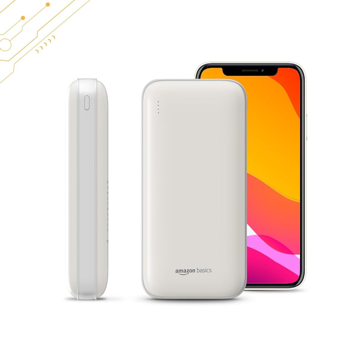Amazon Basics 20000 mAh 22.5W Ultra Fast Charging Power Bank | Type C Power Delivery (Input & Output) | Quick Charge | Two-Way Fast Charging (White) - Image 7