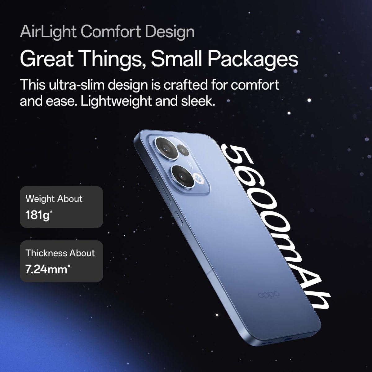 OPPO Reno13 5G (Sky Blue, 8GB RAM, 256GB Storage) - Image 6