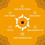 Eyetex Pallavi Sticker Bindi/Pottu|Round|Aloe Vera & Papaya Extracts|Breathable Non-Irritating Velvet Fabric|P3A|Maroon|20 Flaps - Image 3