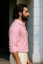 Uiriuy Men's Solid Linen Cotton Shirt | Casual | Plain | Full Sleeve | Summer-Regular Fit| Men Stylish Shirt | Everyday Formal Wear | Casual Full Sleeve - Image 3