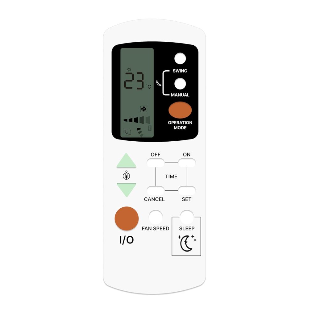 ZIEVA Compatible with Lloyd AC Remote Replacement for 1, 1.5, 2 ton Split/Window Air Conditioner - Please Match The Original Remote (AC 39)