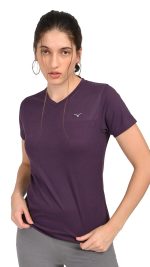 COPPERSMITH Sports Gym Tshirt for Women Workout - Active Wear Polyester Swimming Tshirt