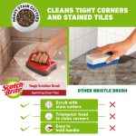 Scotch-Brite Bathroom Scrubber Brush - Tough (multicolour ,Pack of 1 piece) - Image 3