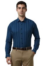 Van Heusen Men's Striped Slim Fit Shirt