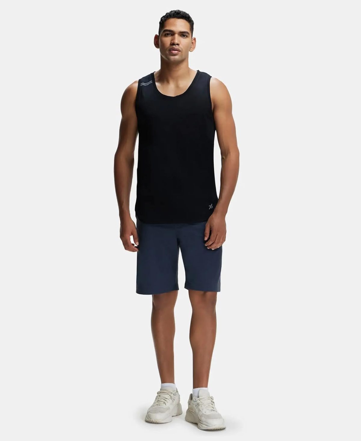 Jockey Men Super Combed Cotton Blend Regular MV06 Solid Low Neck Active Wear Tank Top with Breathable Mesh and Stay Fresh Treatment - Image 4