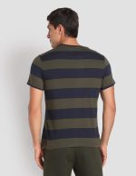 U.S. POLO ASSN. Men's Cotton Regular Fit Crew Neck Striper I688 Lounge T-Shirt (Pack of 1) - Image 3