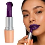 Gleva Metallic Long Lasting Lipstick for Women, No Smudge, Lightweight & Hydrating Formula with Metallic 3D Shine, Waterproof Lipstick, Full Coverage Lip Makeup (Majestic Mauve)