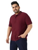 Urbano Plus Men's Black, White, Maroon Color-Block Regular Fit Full Sleeve Cotton T-Shirt