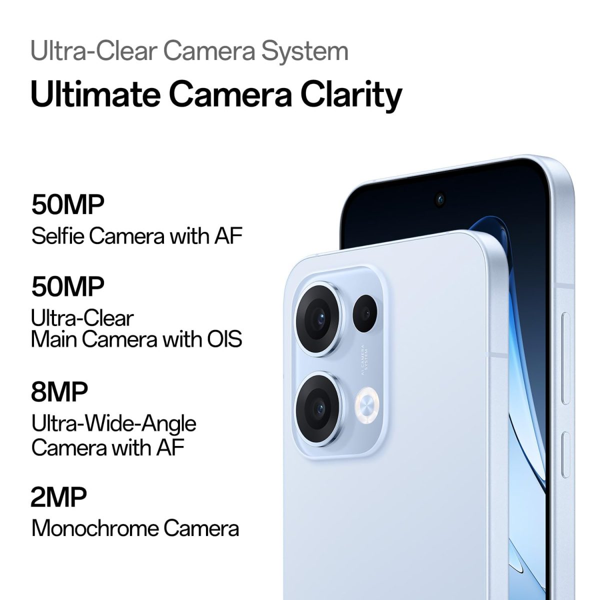 OPPO Reno13 5G (Sky Blue, 8GB RAM, 256GB Storage) - Image 7