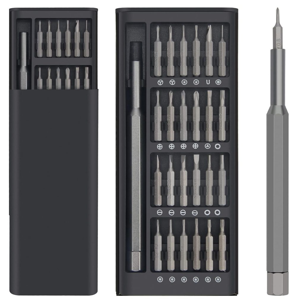 24 in 1 Mini Screwdriver Set with Case, Small Flathead Magnetic Screwdriver Kit for Electronics, PC, Watches, Glasses, Phones, Jewelry
