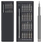 24 in 1 Mini Screwdriver Set with Case, Small Flathead Magnetic Screwdriver Kit for Electronics, PC, Watches, Glasses, Phones, Jewelry