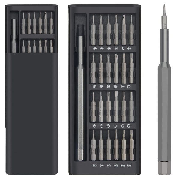 24 in 1 Mini Screwdriver Set with Case, Small Flathead Magnetic Screwdriver Kit for Electronics, PC, Watches, Glasses, Phones, Jewelry