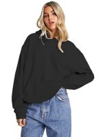 LEOTUDE Women's Oversized Loopknit Drop Shoulder Hooded Neck Sweatshirt || Women Winter wear