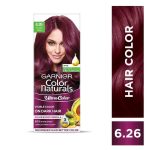 Garnier, Hair Colouring Creme, Long-lasting Colour, Smoothness & Shine, Color Naturals, Shade: 6.26 Plum Red, 55ml + 50g - Image 8