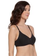 Lyra Women's Non-Padded T-Shirt BRA-511 T-Shirt Bra 511_2PC_White & Black_38B - Image 5