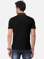 BULLMER Men's Solid Half Sleeve Cotton Blended Polo Tshirts - Image 3