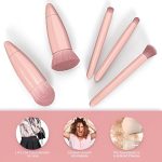 Mini Makeup Brushes Kit – Travel-Friendly Cosmetic Brush Set for Women & Men – Portable 5-Piece Makeup Brush Set with Case – Ideal for Foundation, Eyeshadow, Blush & Lip Application - Image 4