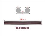 GLUN® Door Bottom Sealing Guard for Home, Office, Hotel Reduce Noise, Insects, Wind Dust Weather from Outside Brown in Color Pack of 3 - Image 7