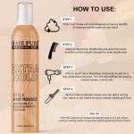 Hair Pure Extra Hold Hair Mousse Long Lasting Hold with Pro-v B5 Hair Volumizer with Shine Hair Styling Mousse 300ml - Image 2