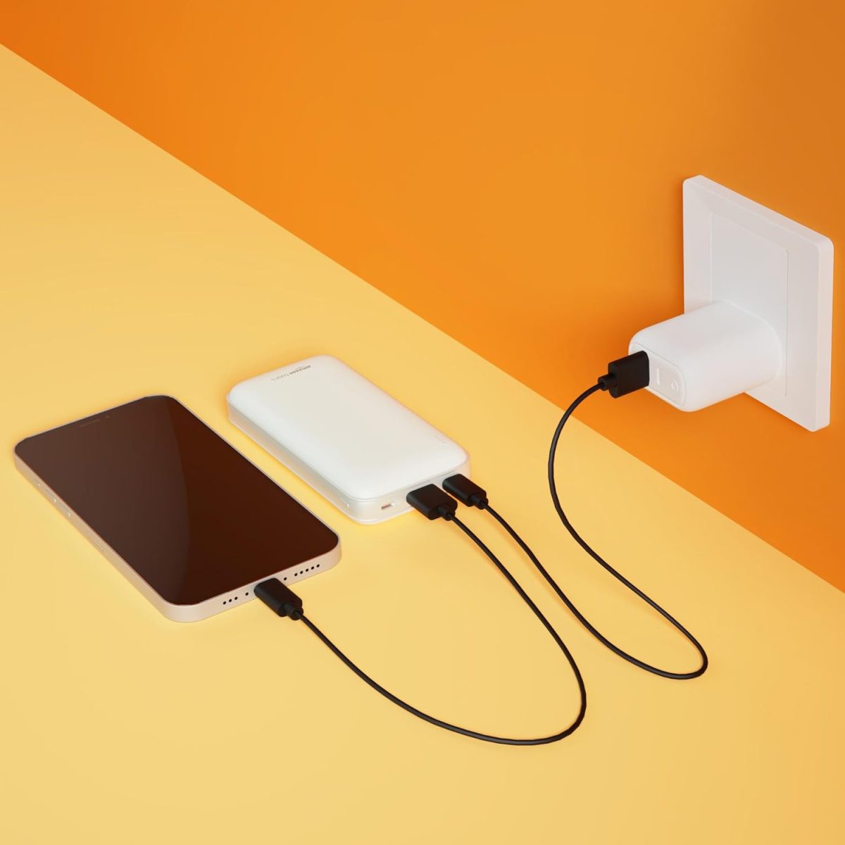 Amazon Basics 20000 mAh 22.5W Ultra Fast Charging Power Bank | Type C Power Delivery (Input & Output) | Quick Charge | Two-Way Fast Charging (White) - Image 4