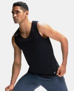 Jockey Men Super Combed Cotton Blend Regular MV06 Solid Low Neck Active Wear Tank Top with Breathable Mesh and Stay Fresh Treatment - Image 5