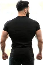 Round Neck Half Sleeves Gym Workout Solid Sports and Gym T-Shirt for Men