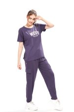 WEET Women's Printed Track Suit T-Shirt Trackpant Co-Ord Set 3415 - Image 2