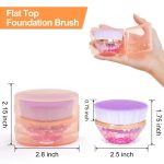 LOBE MIRACLE Foundation Brush for Liquid Makeup - Flawless Flat Top Kabuki Face Brush for Blending Liquid, Cream, Powder Foundation Momma Makeup Brush with Case - Image 2